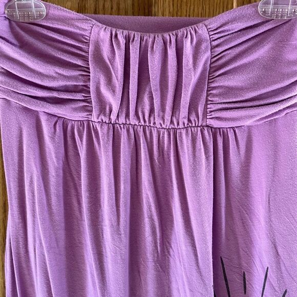 Small Juniors purple strapless dress or coverup - Picture 2 of 5